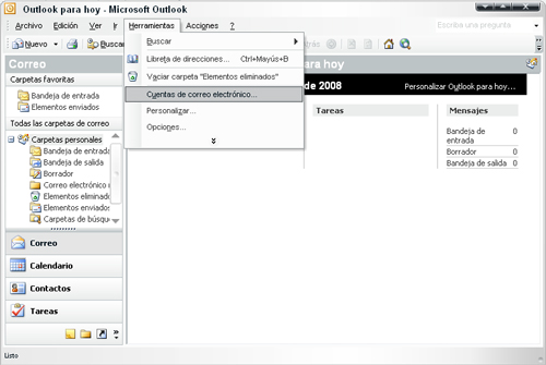 Configuracion de Outlook 2003